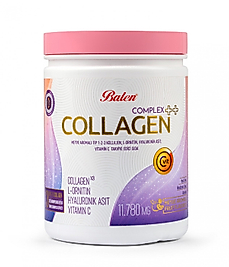 BALEN COLLAGEN COMPLEX ++ MEYVE AROMALI TİP 1,2,3 KOLAJEN , L-ORNİTİN, HYALURONİK ASİT, VİTAMİN C
