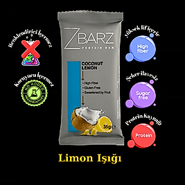 ZBARZ Limonlu Hindistan Cevizli Protein Bar 35 ge
