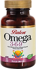Balen Omega 3-6-9 Yağ Asitlerini İçeren Yumuşak 1585 Mg 60 Kapsül
