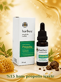 Harbee Su Bazlı Saf %15 Ham Propolis Sıvı Ekstrakt 20 ml