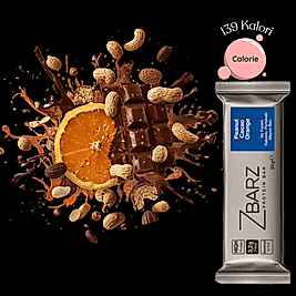 ZBARZ Power Portakal Kakao Yer Fıstıklı Protein Bar 12 li