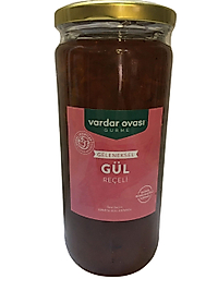 Gül Reçeli Isparta Güllerinden 600 gr Cam Kavanoz