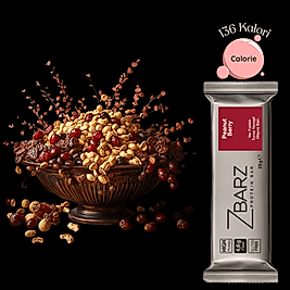 ZBARZ Yer Fıstıklı Cranberry Proteinli Meyve Barı 12 li