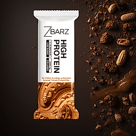 ZBARZ Yer Fıstıklı Kurabiye Karamelli Yüksek Proteinli Bar 35 Gr 12 Lİ
