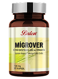Balen Migrover Bitki Ekstraktları ve Vitamin İçeren 720 Mg 60 Kapsül