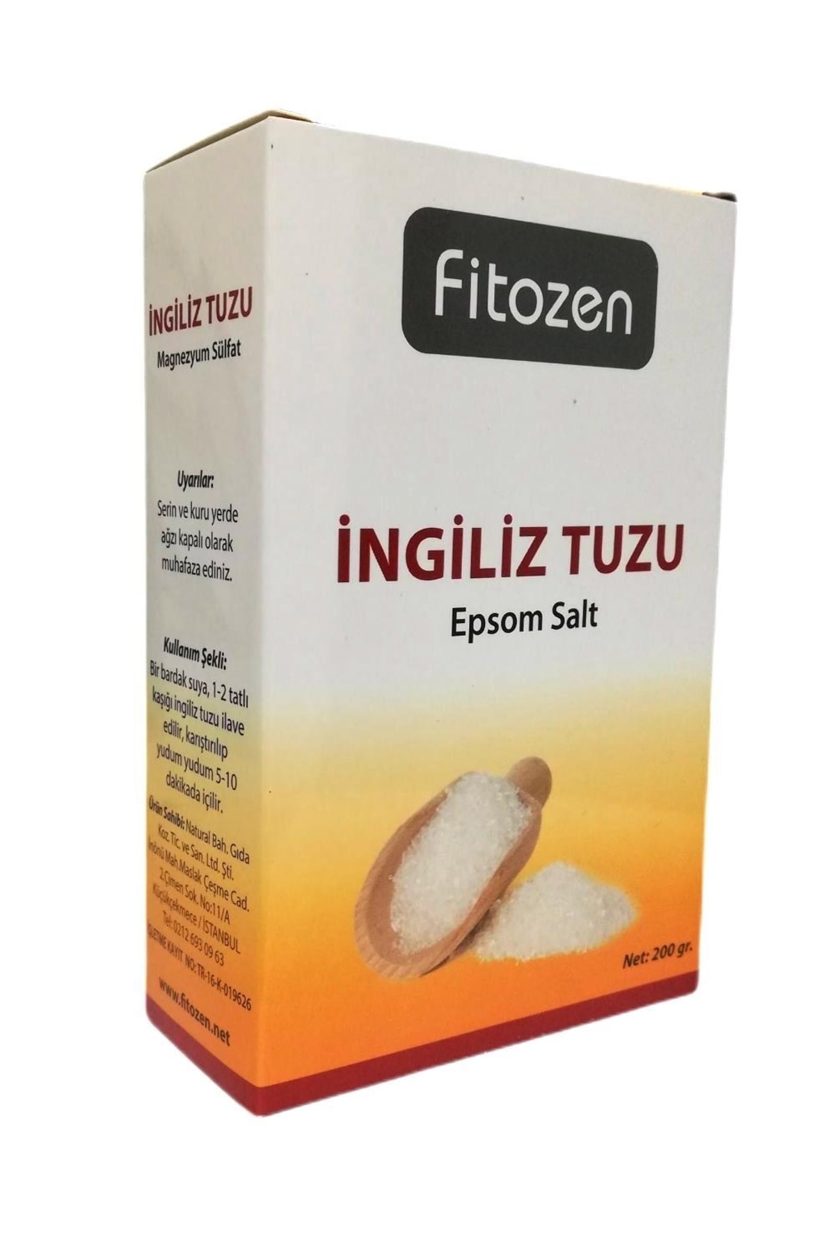 Fitozen İngiliz Tuzu Epsom Tuzu 200 Gr